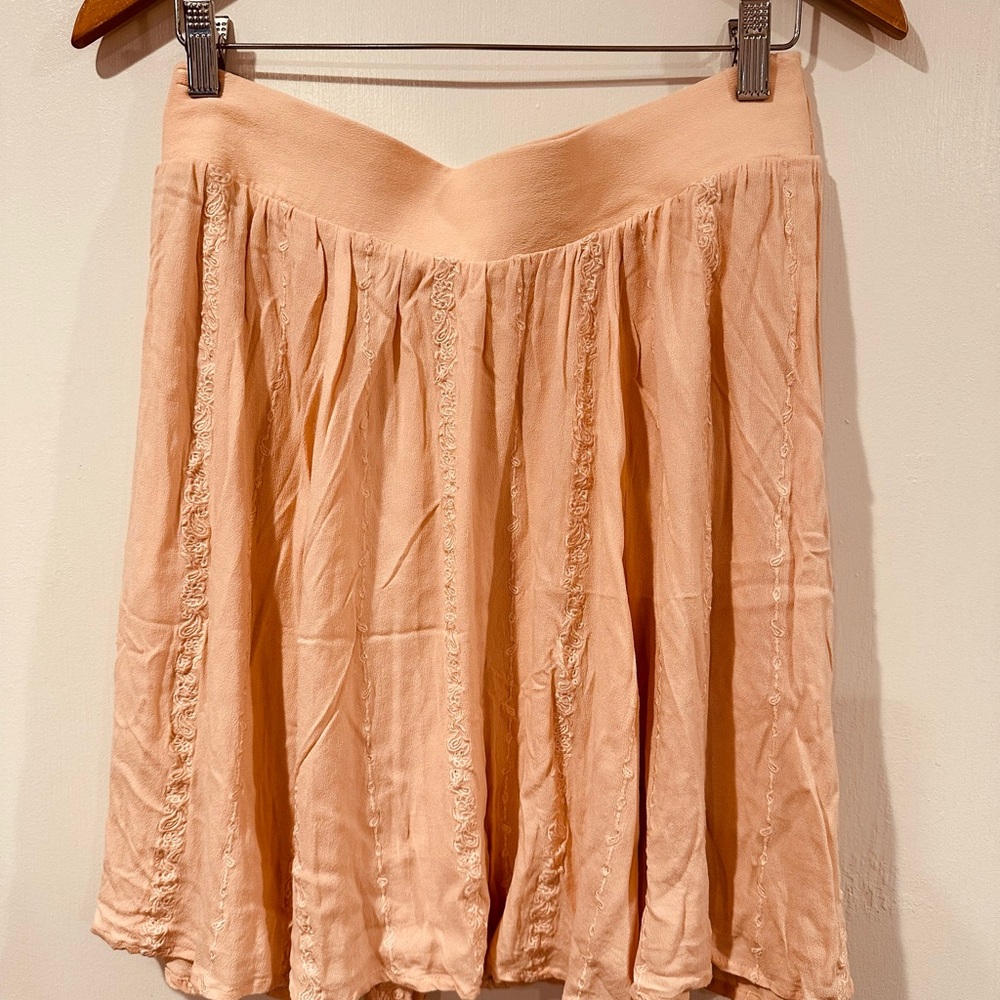 Torrid Pink Pleated Skater Mini Skirt